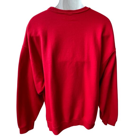 JERZEES Santa Suits Me Ugly Christmas Sweatshirt Size 2XL - Picture 3 of 5